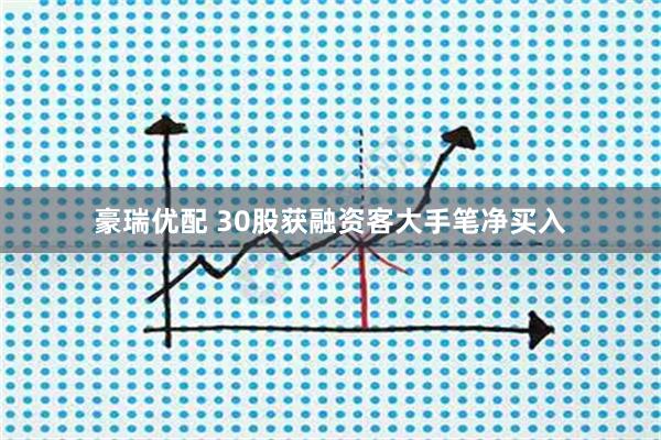 豪瑞优配 30股获融资客大手笔净买入